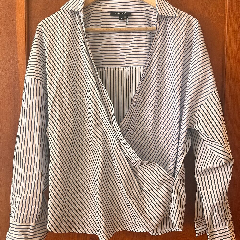 DKNY Wrap Blouse